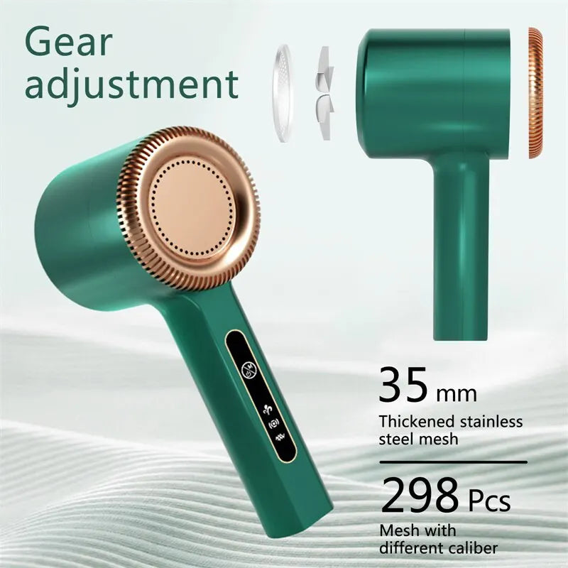 Efficient Rechargeable Lint Remover for Clothes - Electric Hair Ball Trimmer and Fuzz Shaver for Sweaters and Fabrics